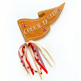 Gingerbread Cookie Taster Party Pennant Flag