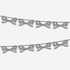 Back & White Stripy Bow Garland