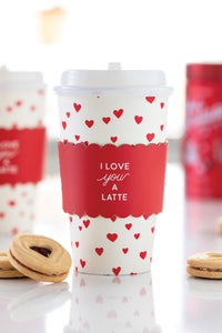 Love You A Latte To-Go Cups (x8)
