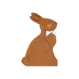 Chocolate Bunny Shaped Napkins (x24)