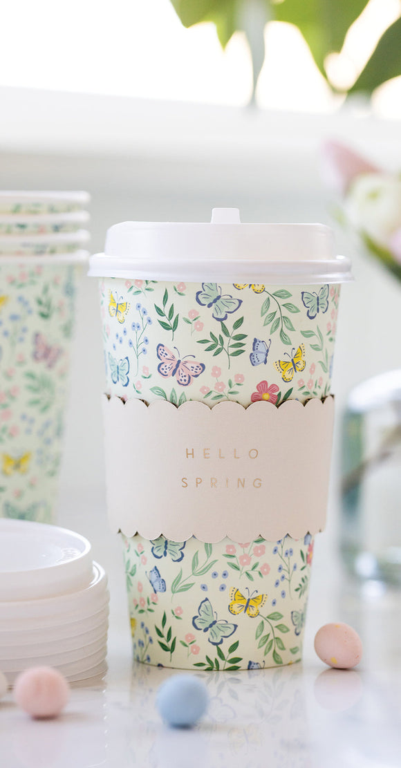 Hello Spring To-Go Cups (x8)