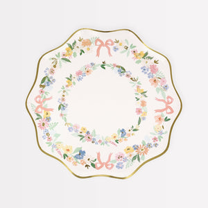 Elegant Floral Side Plates (x8)