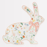 Elegant Floral Bunny Shaped Plates (x8)