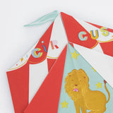 Circus Tent Shaped Napkins (x16)