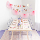 Pretty Pink Horse Garland (20ft)