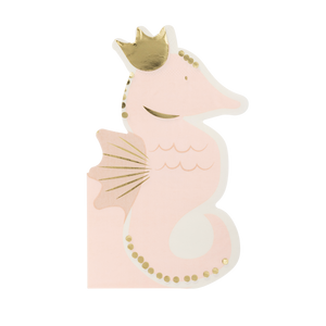 Seahorse Shaped Napkins (x18)