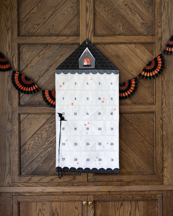 Halloween Countdown Canvas Pocket Calendar