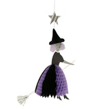 Flying Honeycomb Witch Decorations (x3)