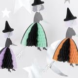 Flying Honeycomb Witch Decorations (x3)