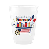 Fireworks Frosted Party Cups (x8)