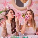 Pop of Pink Confetti Party Blowers (Pack of 6)