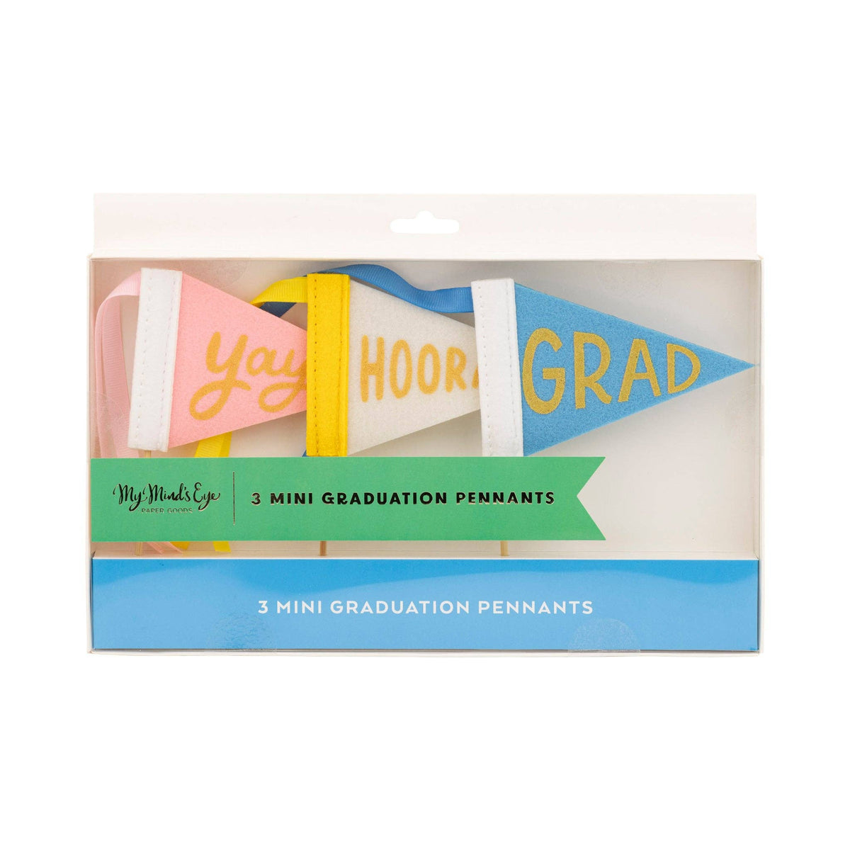 Graduation Colorful Felt Pennant Banner Set – Celebrate We Will
