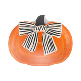 Bow Pumpkin Plates (x8)