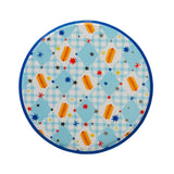Patriotic Hot Dog Dinner Plates (x8)