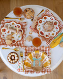 Gobble Turkey Shaped Paper Plates (x8)