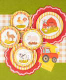 Farm Animal Plates (x8)