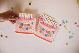 Birthday Wishes Diecut Cake Napkin Set (x20)