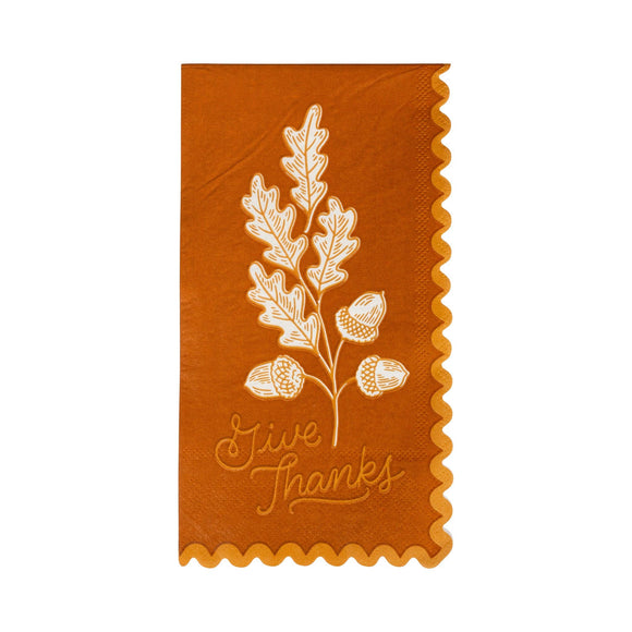 Acorns Give Thanks Dinner Napkin (x24)