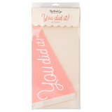 Pink You Did It Felt Pennant Banner