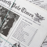 North Pole Times Edition 2 - Holiday Newspaper and Gift Wrap