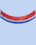 Americana Patriotic Fringe Triple Layered Banner