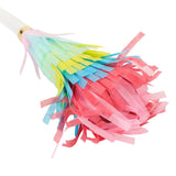 Rainbow Fringe Party Confetti Blowers Set (x6)