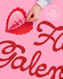 Happy Galentine's Day Glitter Banner