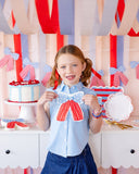 Americana Bow Shaped Paper Napkin (x24)