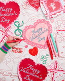 Valentine's Kids Coloring Tablecloth