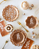 Acorns Scalloped Circle Paper Plate (x8)
