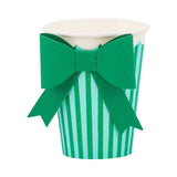 Green and Mint Bow Cups (x8)