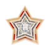 Hamptons Star Shaped Bamboo Reusable Tray Set of 3