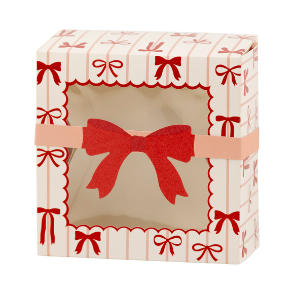Red and Pink Bows Cookie Boxes (x6)