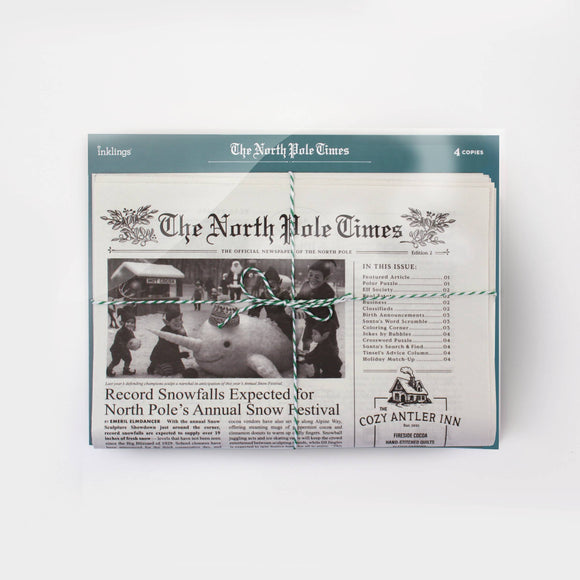 North Pole Times Edition 2 - Holiday Newspaper and Gift Wrap