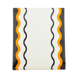 Orange and Black Ric Rac Paper Table Runner