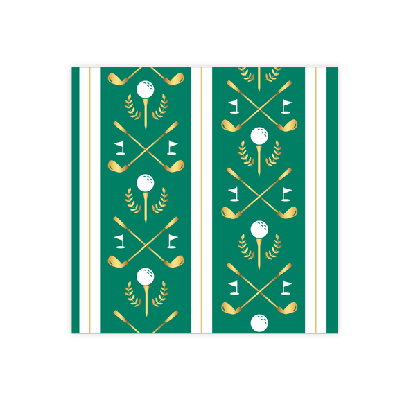 Golf Print Large Napkins (x20)