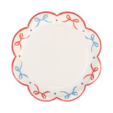 Americana Bow Edge 8" Paper Plates (x8)
