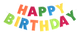 Happy Birthday Padded Felt Banner