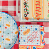 Patriotic Hot Dog Large Napkins (x16)