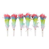 Rainbow Fringe Party Confetti Blowers Set (x6)