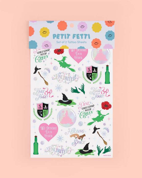 Wicked Witch Emerald City Tats - 50 temporary tattoos