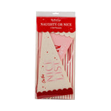 Naughty Nice Felt Pennant Banners- Set of 2