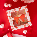 Red and Pink Bows Cookie Boxes (x6)