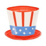 Uncle Sam Hat Paper Plates (x8)