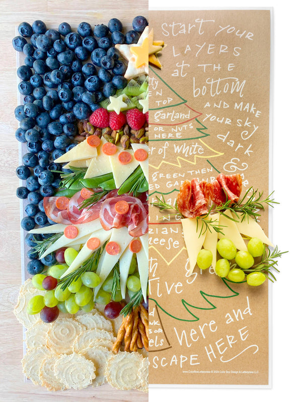 Christmas Tree Charcuterie Cheat Sheet