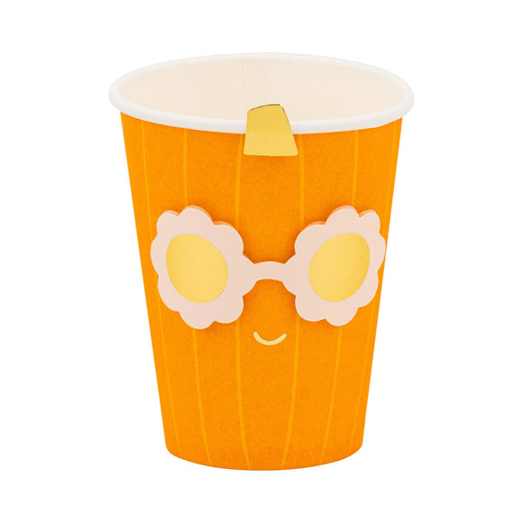 Groovy Pumpkin Party Cups (x8)