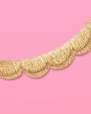 Gold Foil Scalloped Fringe Garland (5ft)