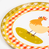 Farm Animal Plates (x8)