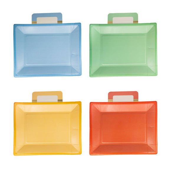 LunchboxShaped Paper Plate Set (x8)