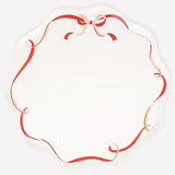 Ribbon Bow Dinner Plates (x8)